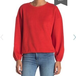 Elodie | Rib Crew Neck Sweater Tomato Red Size L
